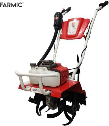 FARMIC Power Tiller| Mini Power Tiller| Cultivator/Rotary| Weeder,2 Stroke| Tiller 63cc Fuel Grass Trimmer