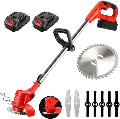 AASHRO MALL Rechargeable Grass Trimmer Cordless Battery Included, Lightweight Cordless Grass Trimmer