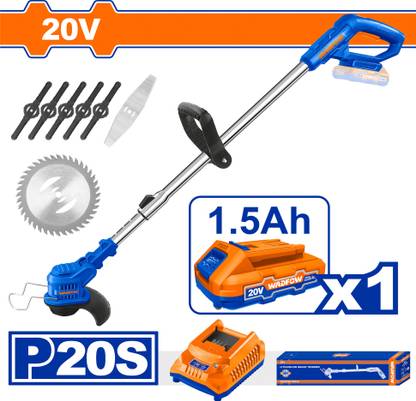 Wadfow 20V Lithium-Ion Grass Trimmer, Cordless Grass Trimmer
