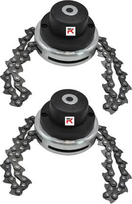 Fenton Krishi Heavy Duty Chain Trimmer Head FIT to All Types of Brush Cutter (Pack of 2) Corded & Cordless Grass Trimmer