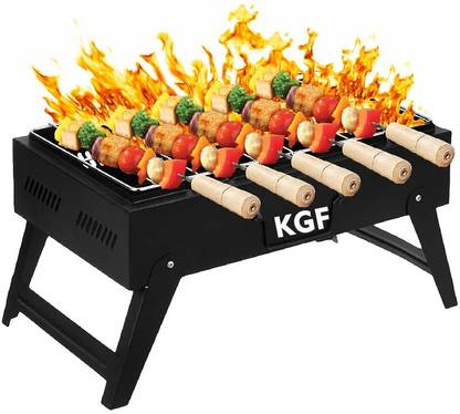 KGF Table Barbeque Charcoal Grill With a Square shape Non Electric Rib Roaster Grill