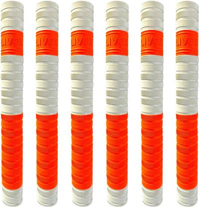 LIVOX Premium Cricket Bat 6 Grips for Enhanced Performance nd Better Shock Absorption Ultra Tacky