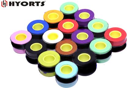 HYORTS Badminton/Tennis/Squash Racket Super Tacky Grip(pack of 16) Smooth Tacky Extra Tacky