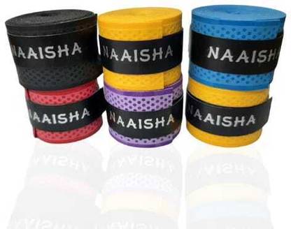 Naaisha ANTI SLIP BADMINTON TENNIS RACKET GRIPS HANDLE TAPE Super Tacky
