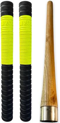 LIVOX Premium Cricket Bat 2 Grips With Wooden Grip Cone for Enhanced Performance Ultra Tacky
