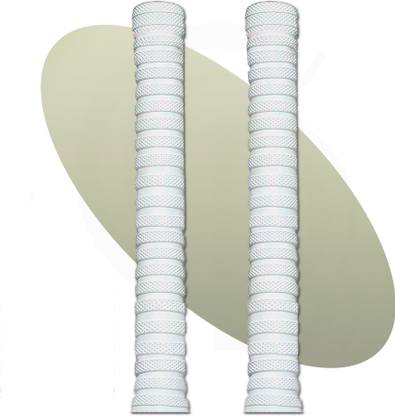 CLOVERBYTE Pack of 2 White Soft Replacement Rubber Cricket bat Handle Grip