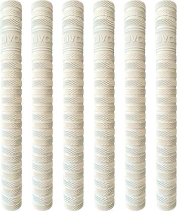 LIVOX White Thunderblade Texture Cricket Bat Handle 6 Grips Super Tacky