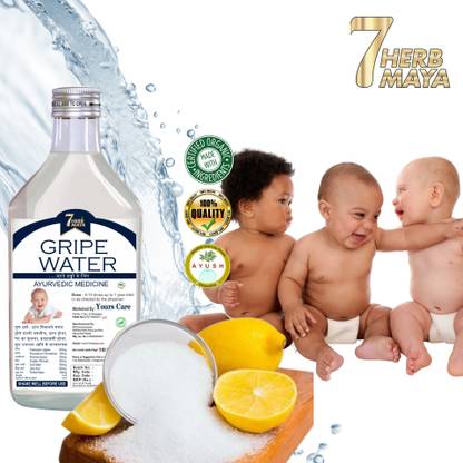 7Herbmaya Saunf, Lime Water and ajwain Gripe Water Fennel Gripe Water