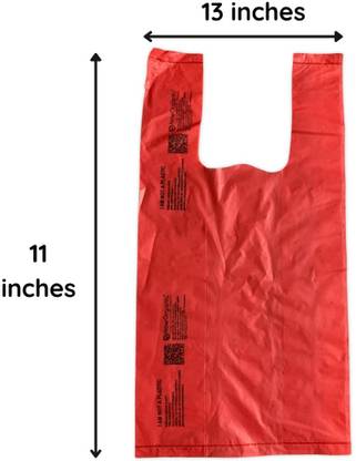 Now Organic Now Organic Compostable carry bags handle weight upto 1 kg Pack of 169 Grocery Bags