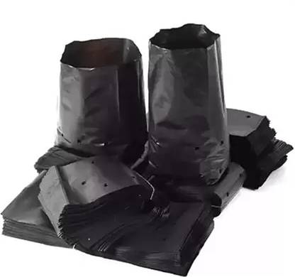 GROOT Plastic Grow Nursery Bags Plant Container Home Garden (12X12 inch) Pack 20 Grow Bag