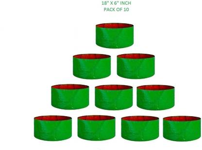 Kingwell Terrace Gardening for Vegetable Plants, Spinach, 18"X 6" (Pack Of 10) Grow Bag