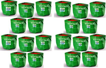 MASHKI Green Bags For Plants, Of Size 9 x 9 Inches, Hdpe Grow Bags, Plant Bags, Bag Plant Grow Bag