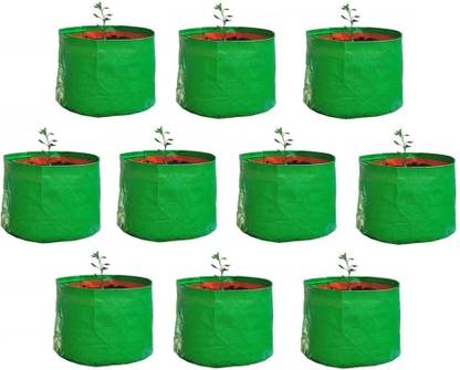 live with alive HDPE Uv Stabilized Grow Bag 9" X 9" (Set of 10) Grow Bag