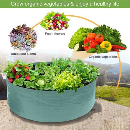 SIPL Eco-Friendly HDPE Waterproof, Grow Bags for Gardens, Gardening 18x9 inch, Pack of 1 Grow Bag