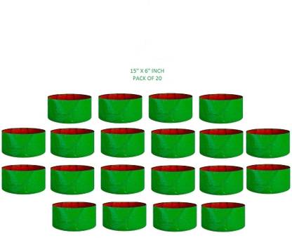 Kingwell Home Gardening, Terrace , Balcony Gardening,15x6 Inches (Pack of 20) Grow Bag