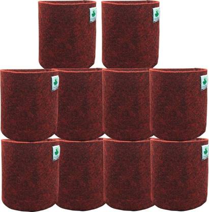 Sow and Grow 5*5 Inches Geo Fabric Grow Bags Heavy Duty for Desktop, Garden - Small Pots Grow Bag