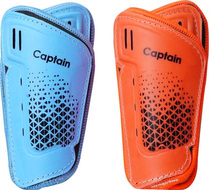 CAPTAIN ELITE SOCCER SHINGUARDS HARD PROTECT SHELL WITH EVA CUSHIONED Football Shin Guard