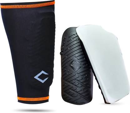 CAPTAIN Professional Shinguards With Stretchable Sleeve Football Shin Guard