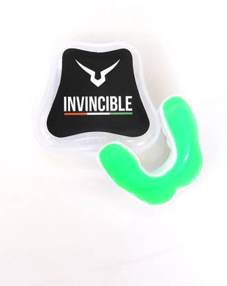Invincible Combat Mouth Guards White Neon Green Mouth Guard