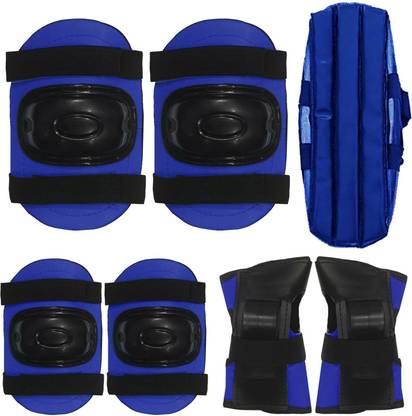 CRUXFITT Kids Skating Guard Protective, Cycling Safety Kit Pack of 7pcs (Blue) Skating Guard Combo