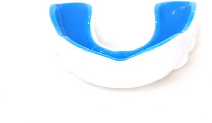 Invincible Combat Mouth Guards White Neon Blue Mouth Guard
