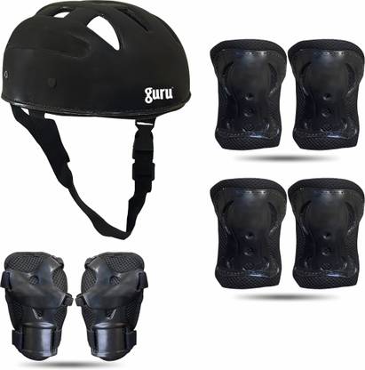 Guru Skating Guards, Skating Guards For Kids (Large), Skating/Cycle Protective Gear Skating Guard Combo