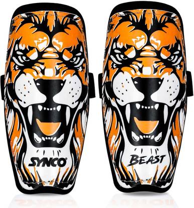 SYNCO Beast Football Shin Guard | Protective Gear with EVA Foam for Football Matches | Football Shin Guard
