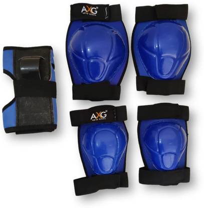 AXG NEW GOAL Unique and Stylish Mould Knee guard, Elbow guard and Gloves for Cycling/ Skating Guard Combo
