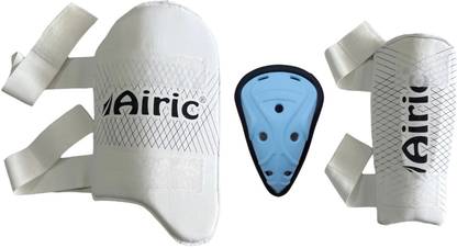 Airic Solid Groin Guard, Arm & Thigh with Towel on back(Youth Size 12-15yrs) Cricket Guard Combo