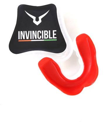 Invincible Combat Mouth Guards White Red Mouth Guard