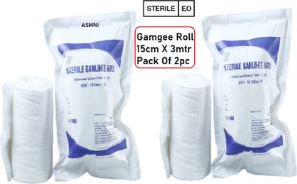 Ashni Sterile Absorbent GAMJEE ROLL BP1988 For Padding Sterile Gauge Roll