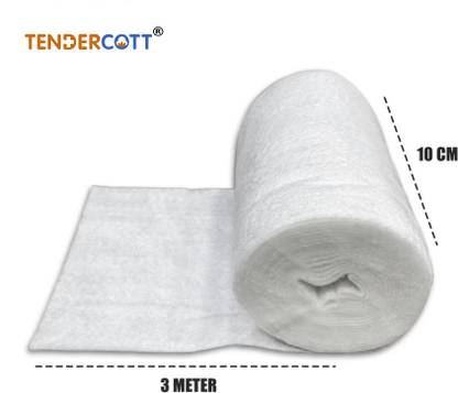 Tendercott CAST PADDING ( Soft Pad) 10 cm x 3 mtr. | Non Sterile | PACK OF 1 Roll Non-Sterile Gauge Roll