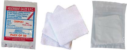 Agarwals Absorbent B.P.C. Gauze Swabs Sterilized 10cm x 10cm x 12 ply Sterile Gauge Roll