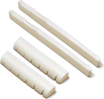 Flare White Plastic Guitar Bridge