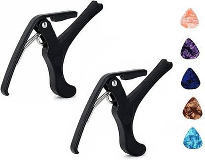 TechBlaze One Handed Trigger Guitar Metal Clutch Capo Quick Change For Acoustic guitar Clutch Guitar Capo