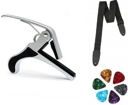 AMG Music Acoustic Guitar Belt and Capo Quick Change Capo for Electric Guitar Clutch Guitar Capo