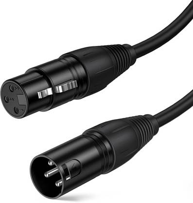 Mocking Bird XLR Cable, 3 Meter XLR Male to XLR Female Balanced 3 PIN Microphone Cable Double Angled XLR Patch Cable