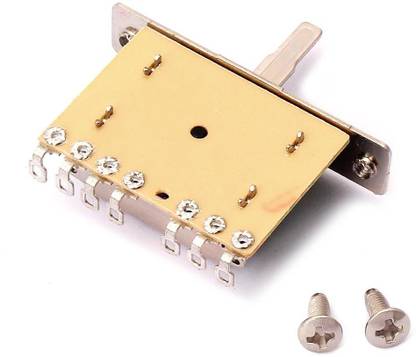 LoomTree 5 Way Pickup Selector Switch with gold Tip for ST Electirc Guitars Guitar Pick