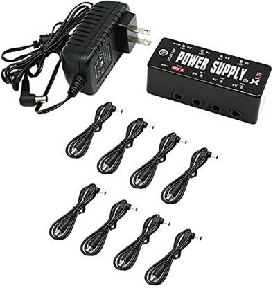 Xvive V19 Micro Power Supply for Boss, Dunlop, Vox, Behringer, 8 DC Output for 9V/18V Guitar Processor