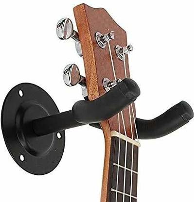 DawnRays Guitar Stand Wall Mount,Metal Body Guitar Display,Hanger,Holder, Hook,Stand for Bass ,Electric, Acoustic Guitar, Mandolin, Banjo, etc. With Fitting Accessories (black) Hanger Hanger