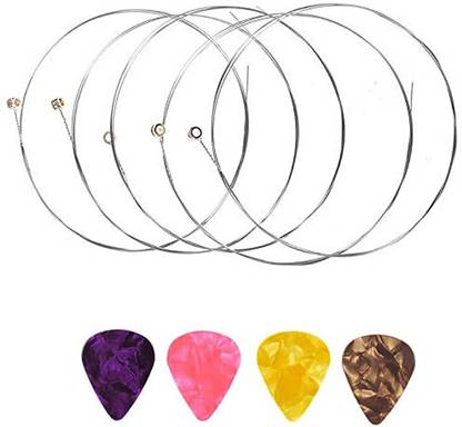 Mocking Bird Acoustic Guitar e 1st Strings Set of 6 Stainless Steel Guitar Strings e 1st With Picks Guitar String