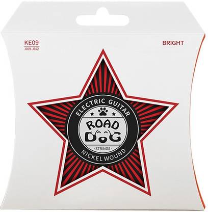ROAD DOG Electric KE-09 Electric Guitar Strings ultra-thin Coated (KE09 BRIGHT) 009-042 Guitar String