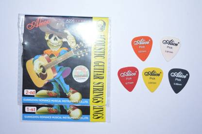 NASIR ALI Acoustic Alice combo-1st,2ndstring+5pick Guitar String