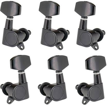 Calandis Acoustic Ebony Wood Guitar Nut and Saddle Set for 4 String Ukulele Guitar Accessory Guitar String