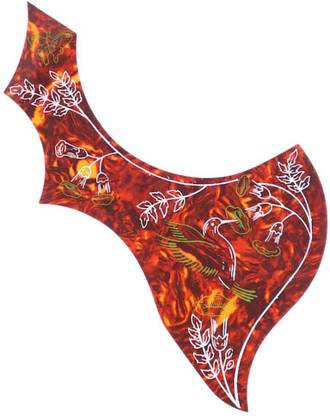Lyla Classic Left Handed Acoustic Guitar Pickguard Pick Guard Anti-scratch Plate Red Guitar String