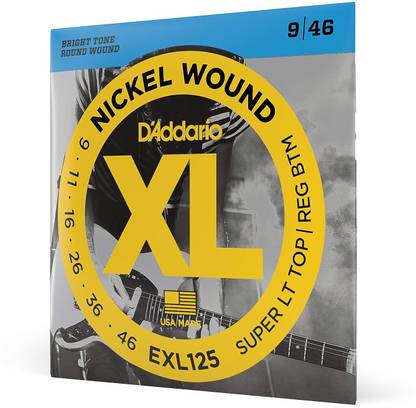 D'ADDARIO Electric EXL125 Nickel Wound 9-46 Super Light Electric Guitar Strings Guitar String