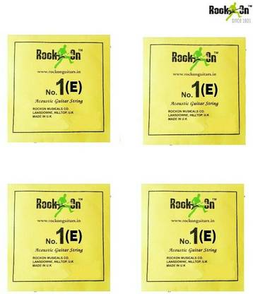 RockOn Acoustic E 1st acoustic guitar string set of 4 Guitar String