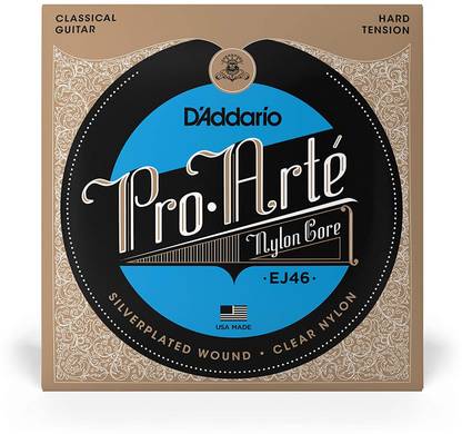 D'ADDARIO Classic EJ46 Pro Arte Hard Clear Classical Guitar Strings (Multicolor) Guitar String
