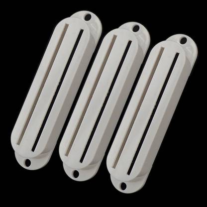 Lyla Classic Plastic Dual Hot Rail Humbucker Pickup Covers for Electric Guitar Part White Guitar String