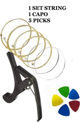 BEATBOX Acoustic KARUNA STRING WITH BLACK CAPO AND 5 PICKS MDLA12 ...